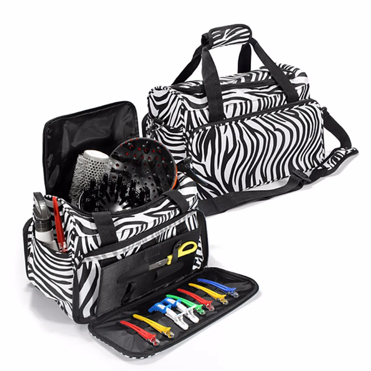 

Barber Styling Hairdressing Tools Bag Salon Scissor Comb Trimmer Storage Bag Makeup Case Organizer Hairdryer Trainning Head Bag