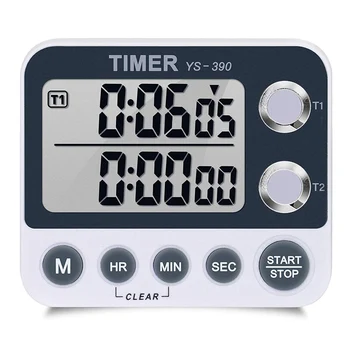 

Digital Kitchen Timer Magnetic Back,Cooking Timer,Large Display Loud Alarm Count-Up & Count Down For Cooking Baking Sports Gam