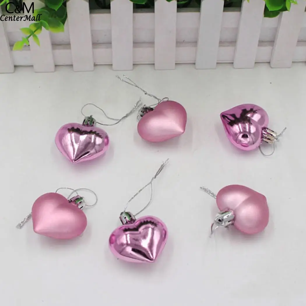 Новогодний колокольчик украшения безделушка серебро 6 шт. Dcor Drop Pink новинка
