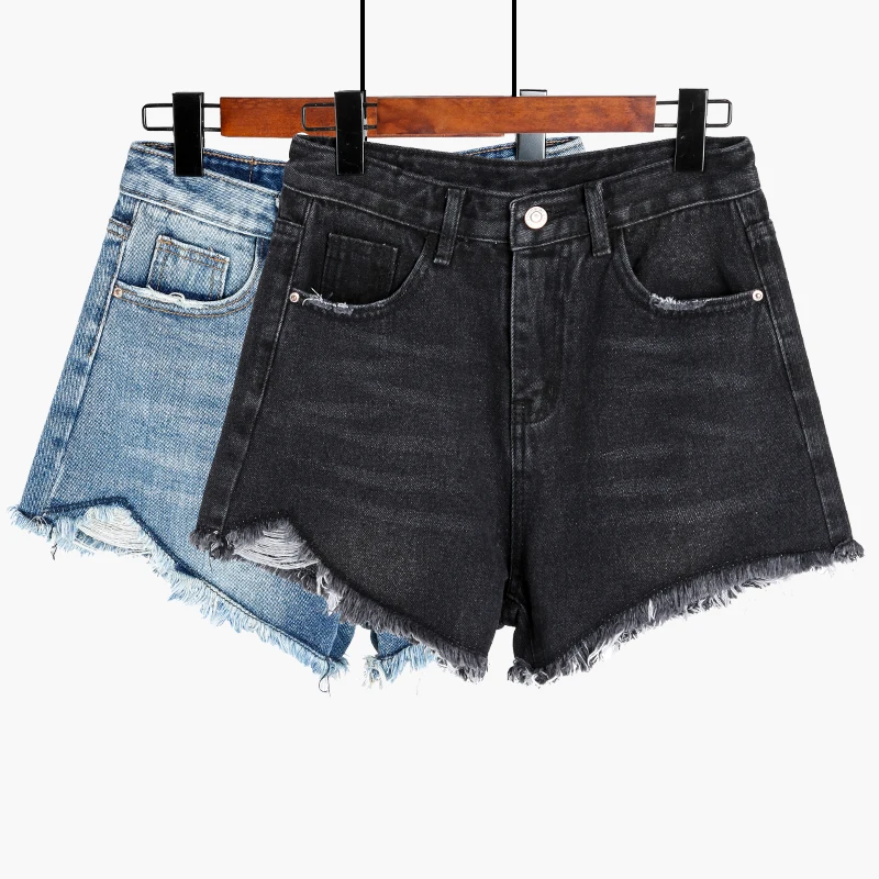Korean Summer Pocket Denim Shorts For Women Fashion Button Shorts Casual High Waist Shorts Feminino Korean Summer Pocket Denim Shorts For Women Fashion Button Shorts Casual High Waist Shorts Feminino