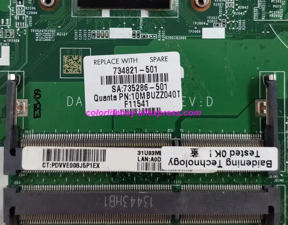 حقيقية 734821-001 734821-501 734821-601 w HD8670M/1G A6-5200 DA0U93MB6D0 محمول لوحة رئيسية لأجهزة HP 15-N سلسلة الكمبيوتر الدفتري