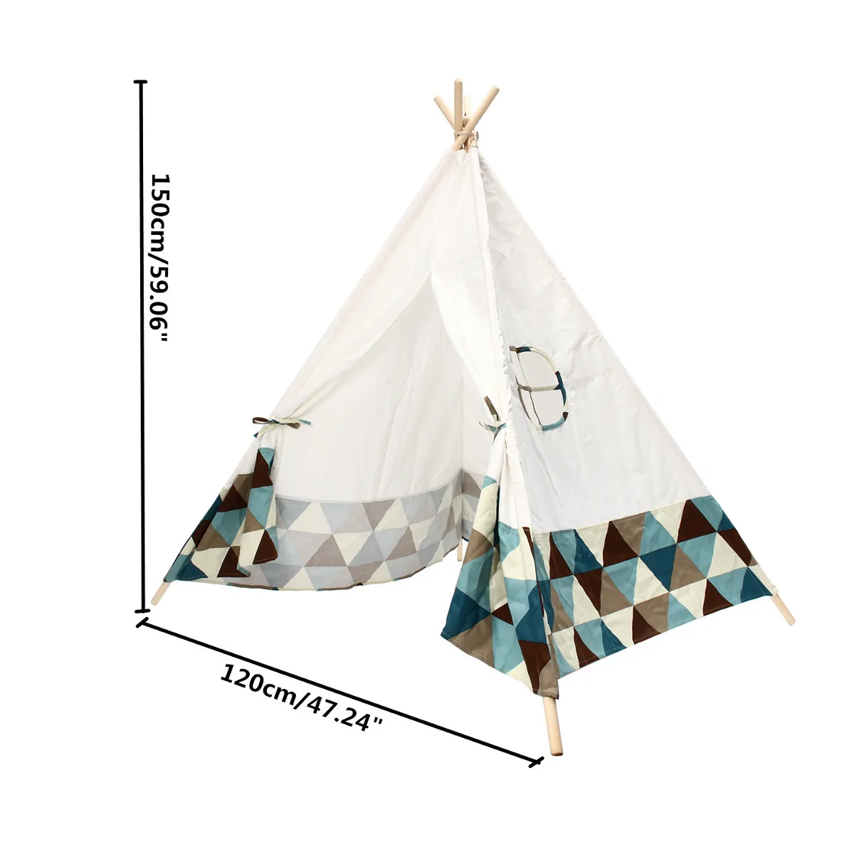 

Kids Toy Tents Portable Kids Play Tent Cotton Canvas Playhouse Children Sleeping Playing Teepee Indoor Ball Pool Gift Playhouses
