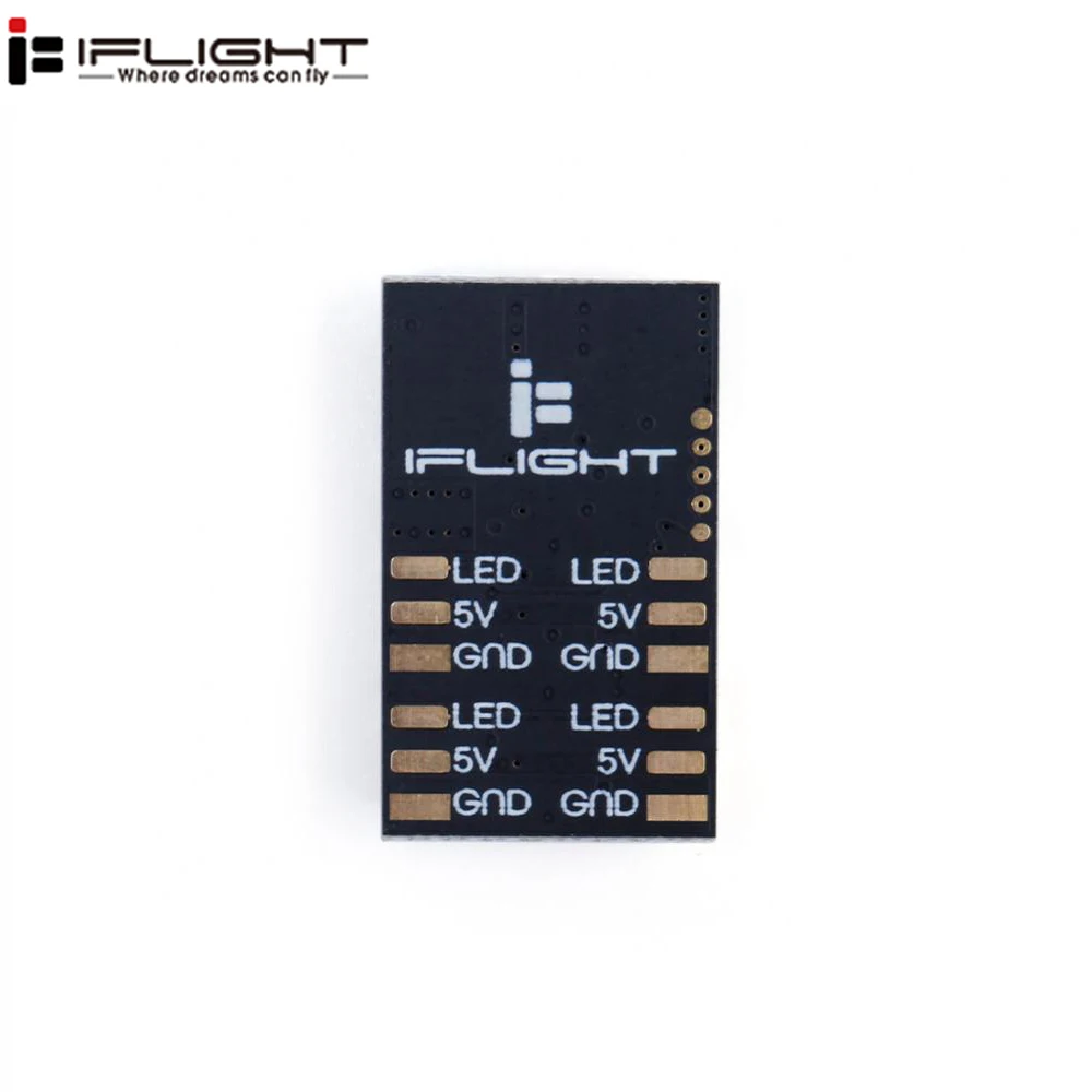 

iFlight 2-6S LED Strip Smart Controller Board supports 4 Bright 3.5g LED Light for RC Drone FPV Racing Spare Parts Accessories
