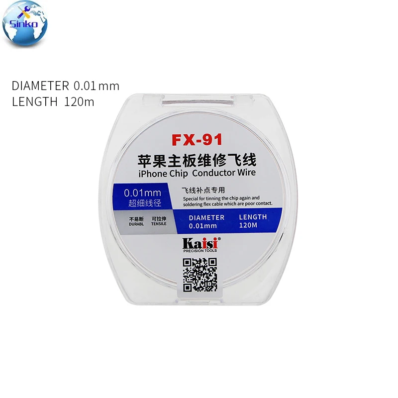 KAISI FX-91 0 01 мм/0 02 мм * 120 м эмалированная медная проволока из полиуретана линия пайки