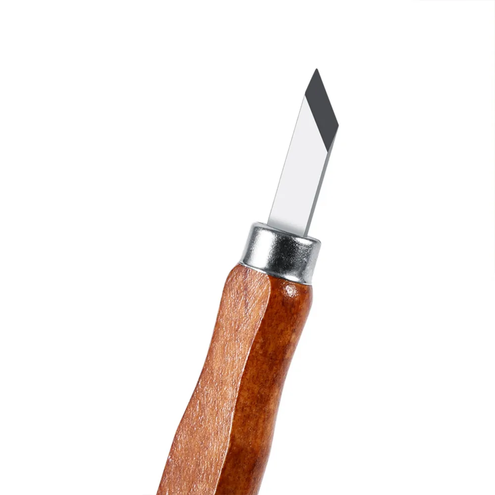 Высокое качество 9 шт./компл. деревянный набор инструментов для резьбы стамеска сталь с ручкой для рукоделия комплект