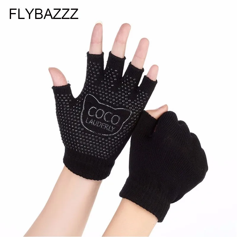 

Hot Sale Unisex Half Finger Yoga Pilates Gloves Fitness Cotton Weightlifting Training Gloves Non-Slip Breathable Exercise Gloves