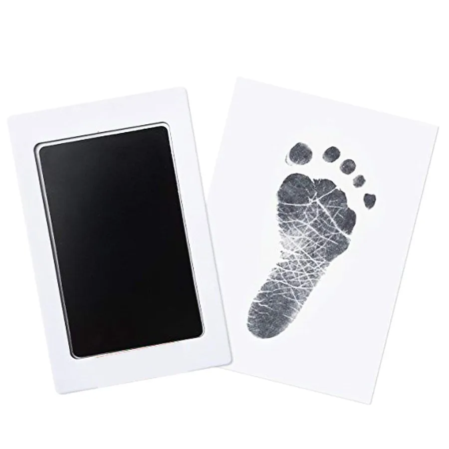 6 Упак. Handprint И Footprint штемпельные подушечки без чернил-Touch, безопасный Набор для печати для ребенка и домашних животных 3 больших штемпельные подушечки+ 6 отпечаток карт, B