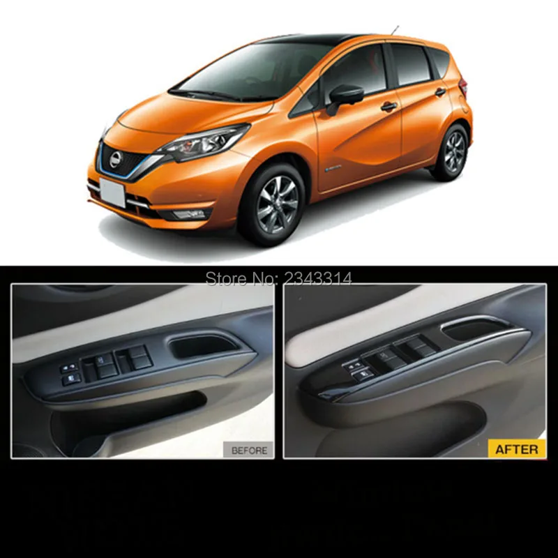 Для 2016 2018 2019 Nissan Note E12 ABS E power правый Привод внутренняя отделка рамка оконный