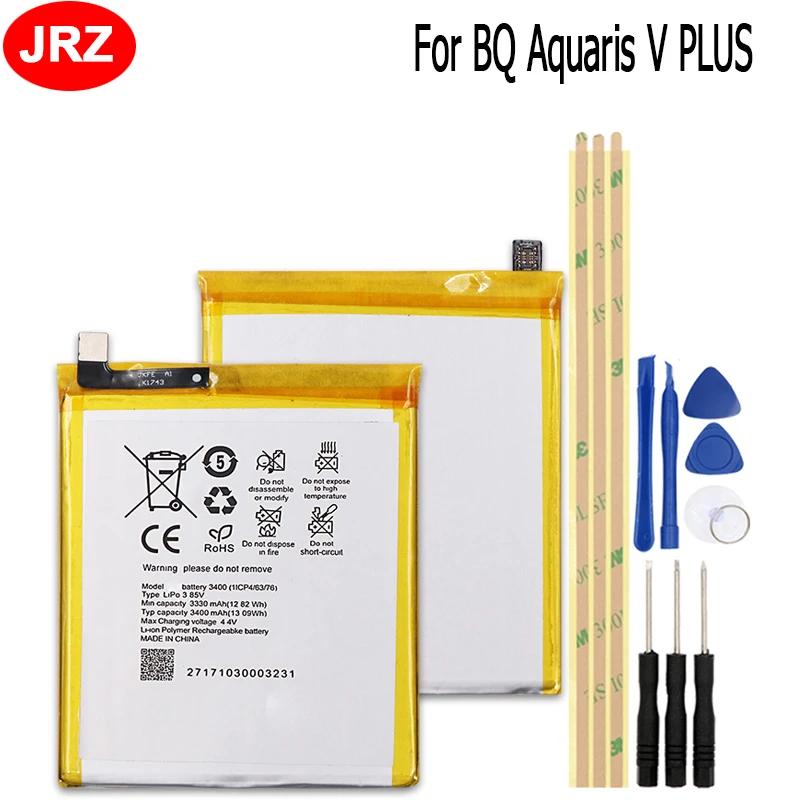 Для BQ Aquaris V PLUS аккумулятор для телефона 3400mAh Высокая емкость 3 85 Высокое качество