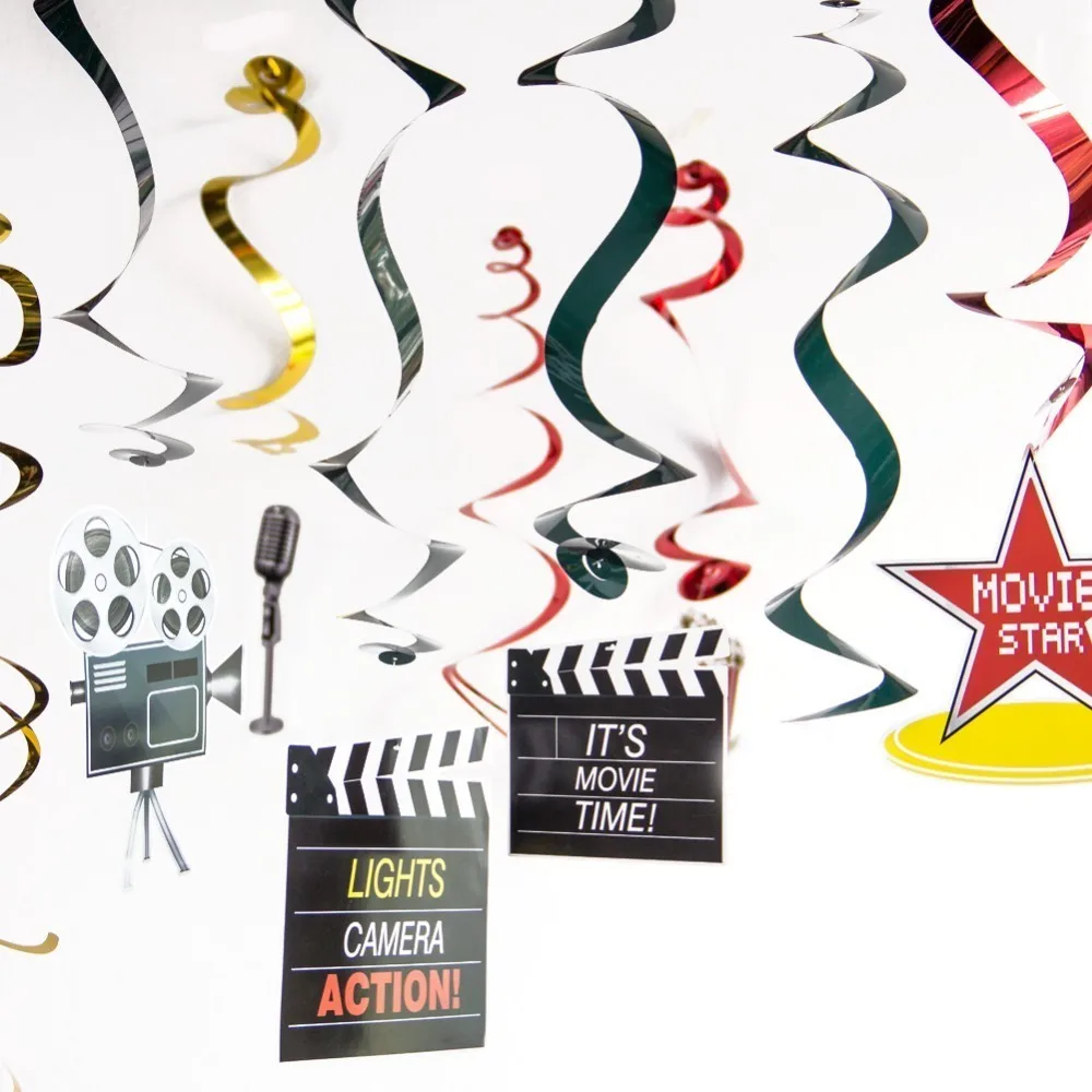 Home Furniture Diy 12 Hollywood Movie Theme Hanging Swirl Movie