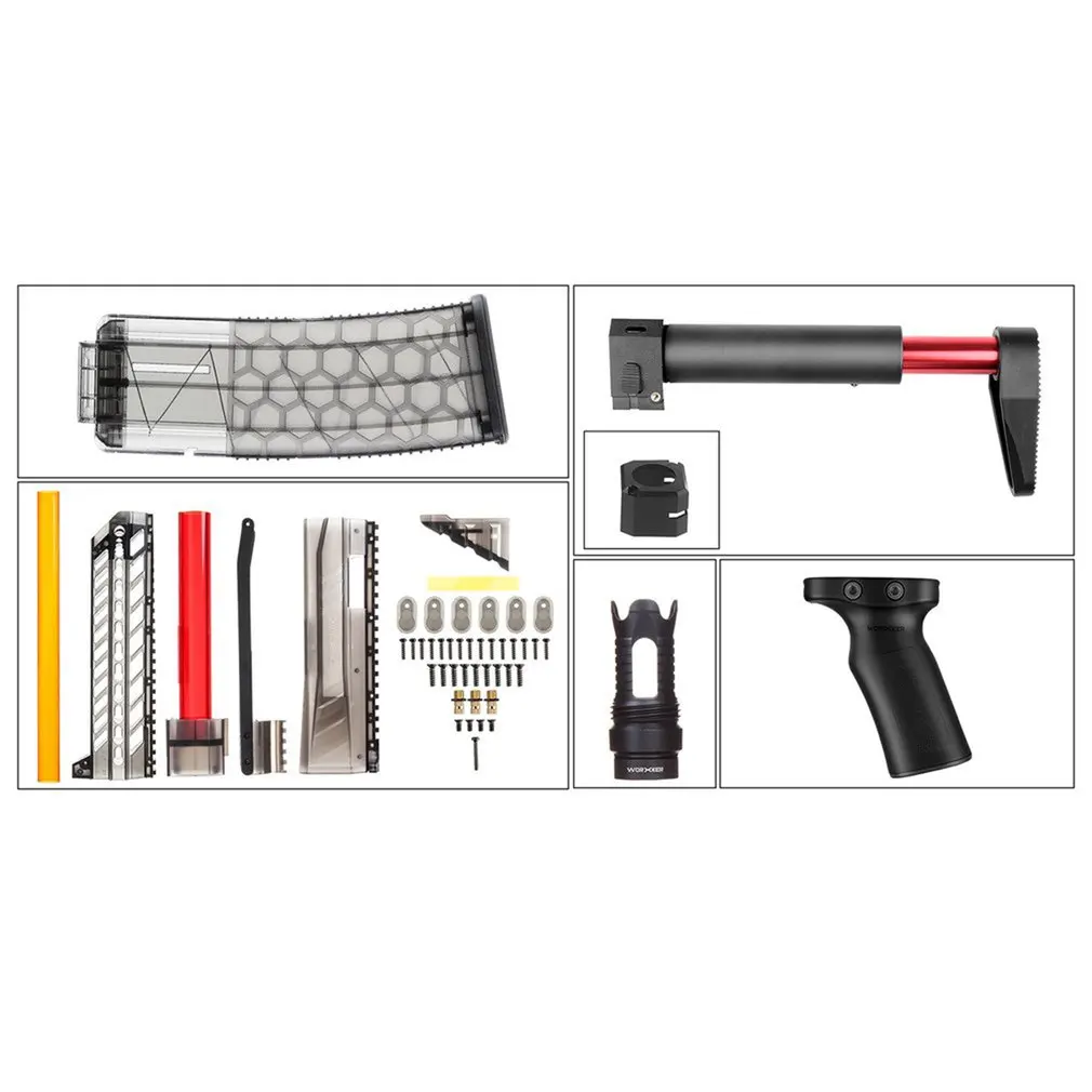 

Worker FCZ-W006 Retaliator Exterior Parts Kit for Nerf N-Strike Elite Stryfe Blaster Mod Kits Set Toy Gun Accessories