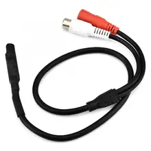 CCTV Микрофон Ses Dinleme Cihazlar чувствительный прием Аудио Микрофон кабель для видеонаблюдения Система DVR Камера