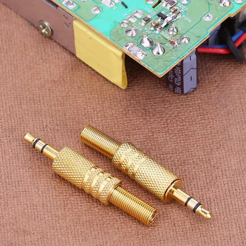 2 шт стерео 3,5 мм 1/8in наушники для наушников DIY Аудио Разъем Разъемы изгиб наушников ремонт припоя провода разъем