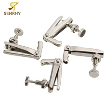 4 шт. сплав меди и никеля Серебряный тюнер для скрипки тонкие тюнеры Спиннер струны Настройщик скрипичные принадлежности для 3/4 и 4/4 скрипки