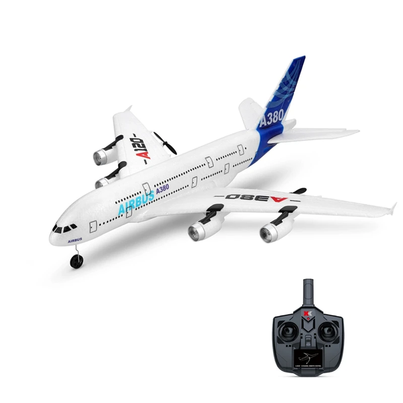 

WLTOYS A120-A380 Airbus 510mm Wingspan 2.4GHz 3CH RC Airplane Fixed Wing RTF & Mode 2 Remote Controller