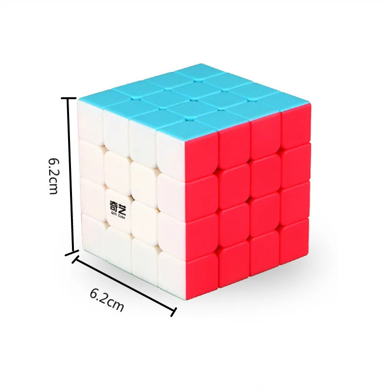 Qiyi mofangge 4x4x4 Magic Neo Cube Shinning Stickerless 4 By 4 Cube Cubo Magico подарок пазл игрушки для детей головоломка куб