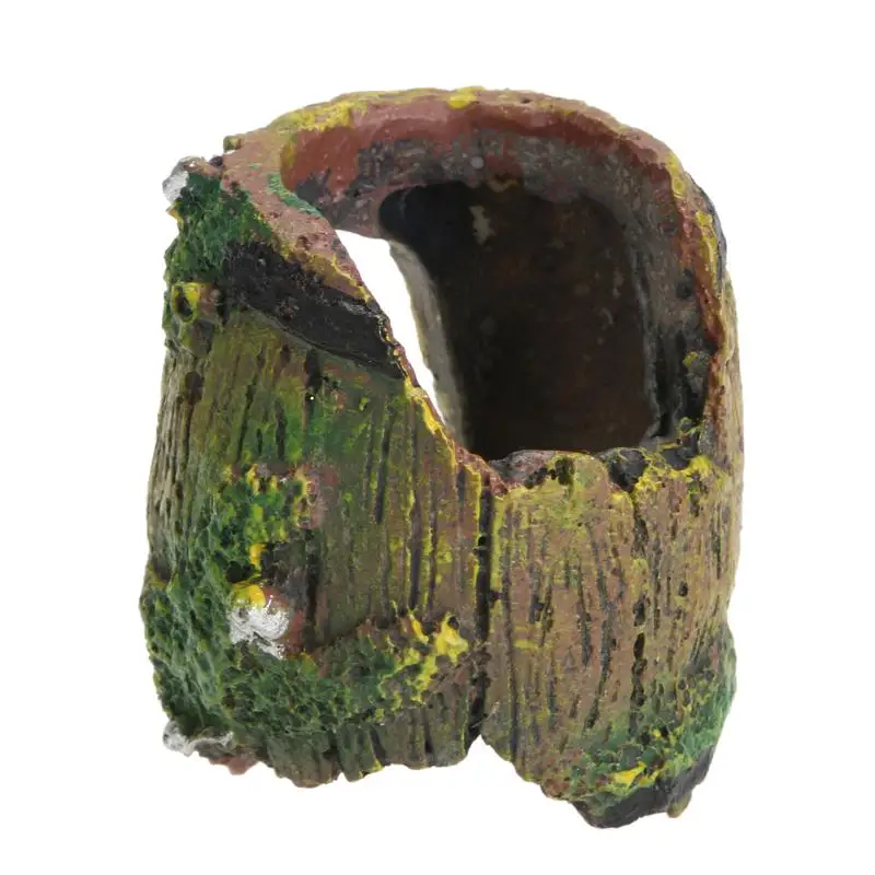 Аквариум Смола разбитая бочка пещера-украшение ландшафтное украшение и украшения