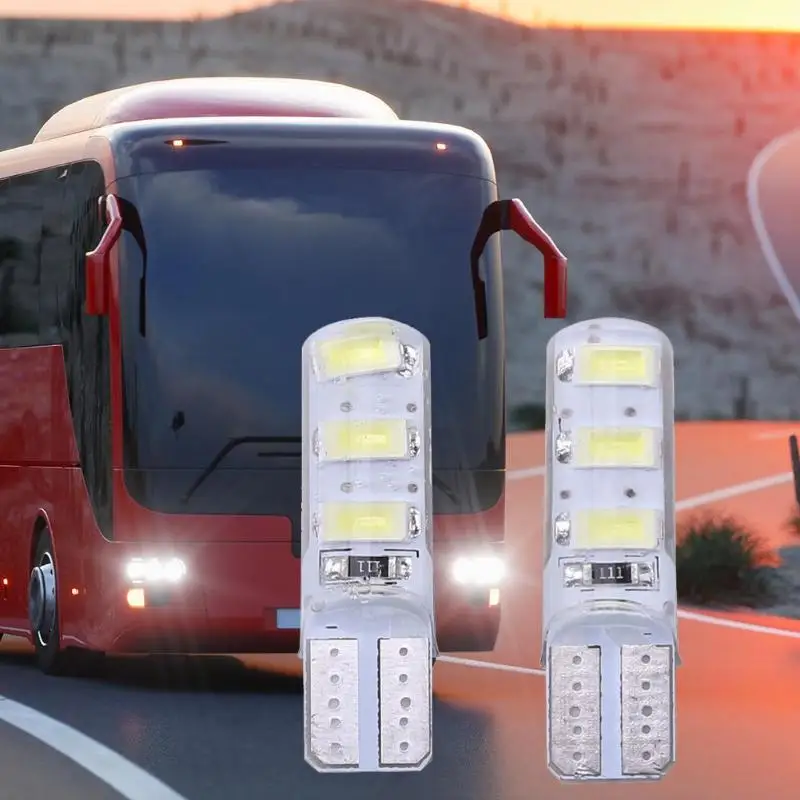 2 шт. 5 Вт 6 светодиодный s 5730 SMD W5W T10 Автомобильный светильник с силиконовым