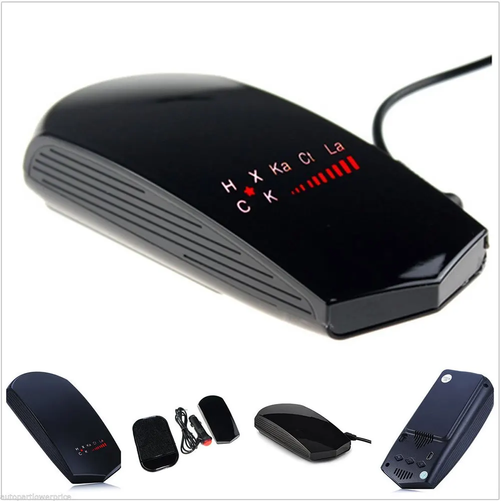 

Camera Car Radar Detector Voice Alert Portable 360 Band Detection LED Display Speed Universal Anti