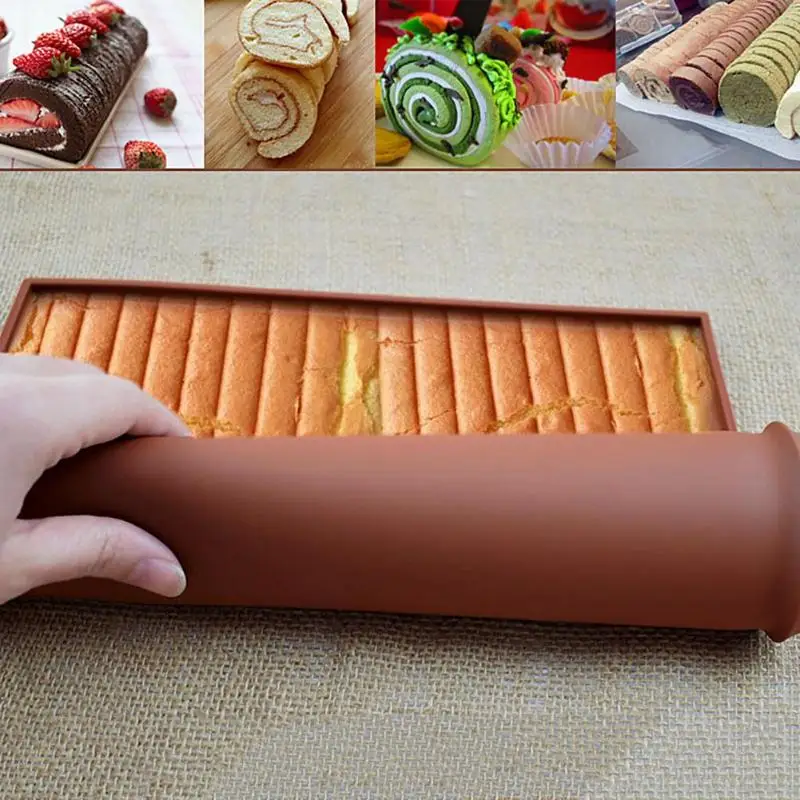 Горячий силиконовый коврик для выпечки DIY Multifunction подкладка для торта антипригарная печь лайнер Швейцарский рулет Pad Bakeware Инструменты для выпечки