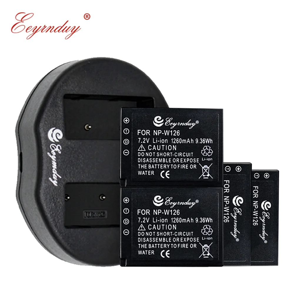 

4 Pack NP-W126 Battery and USB Dual Charger Compatible for Fujifilm FinePix HS50EXR X-T20 X-T10 X100F X-H1 X-A5 X-A3 X-A1 Camera