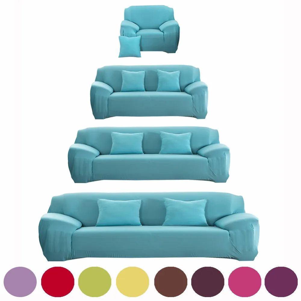 Sofa Cover Flexible Stretch Big Elasticity Couch Cover Sofa Funiture Cover For Single Two Three Four Seats Soft Flannel 19