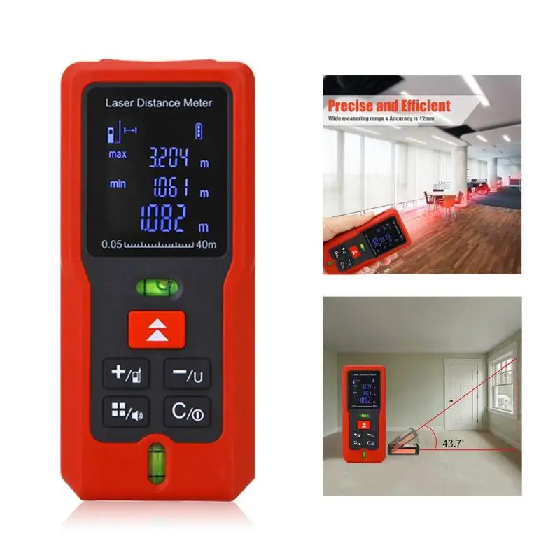 40m 60m 80m 100m Laser Rangefinder Digital Laser Distance Meter Tape Measurer Laser Range Finder Measuring Tool