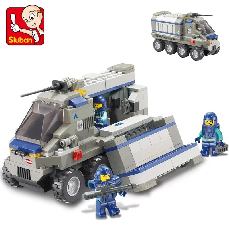Sluban B0205 Special Force Army Giant Attack Tank Vehicle Building Blocks Toy