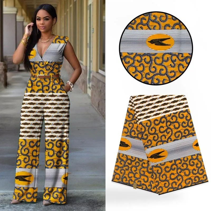 Платье ткань дизайнер Прямая тканей голландский воск Африканский воск настоящий нигерийский воск гарантия 6 ярдов