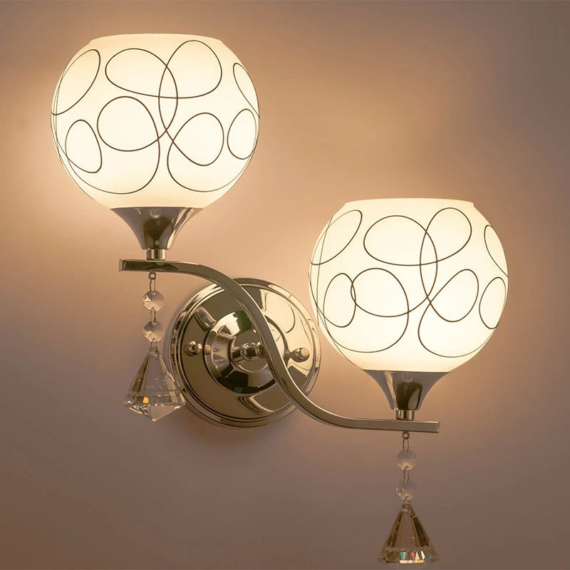 

New Arrival LED Wall Lamp E27 110/220V Modern Crystal LED Light Lamp Home Decor For Bedroom Living Room LED Wall Lights Lighting