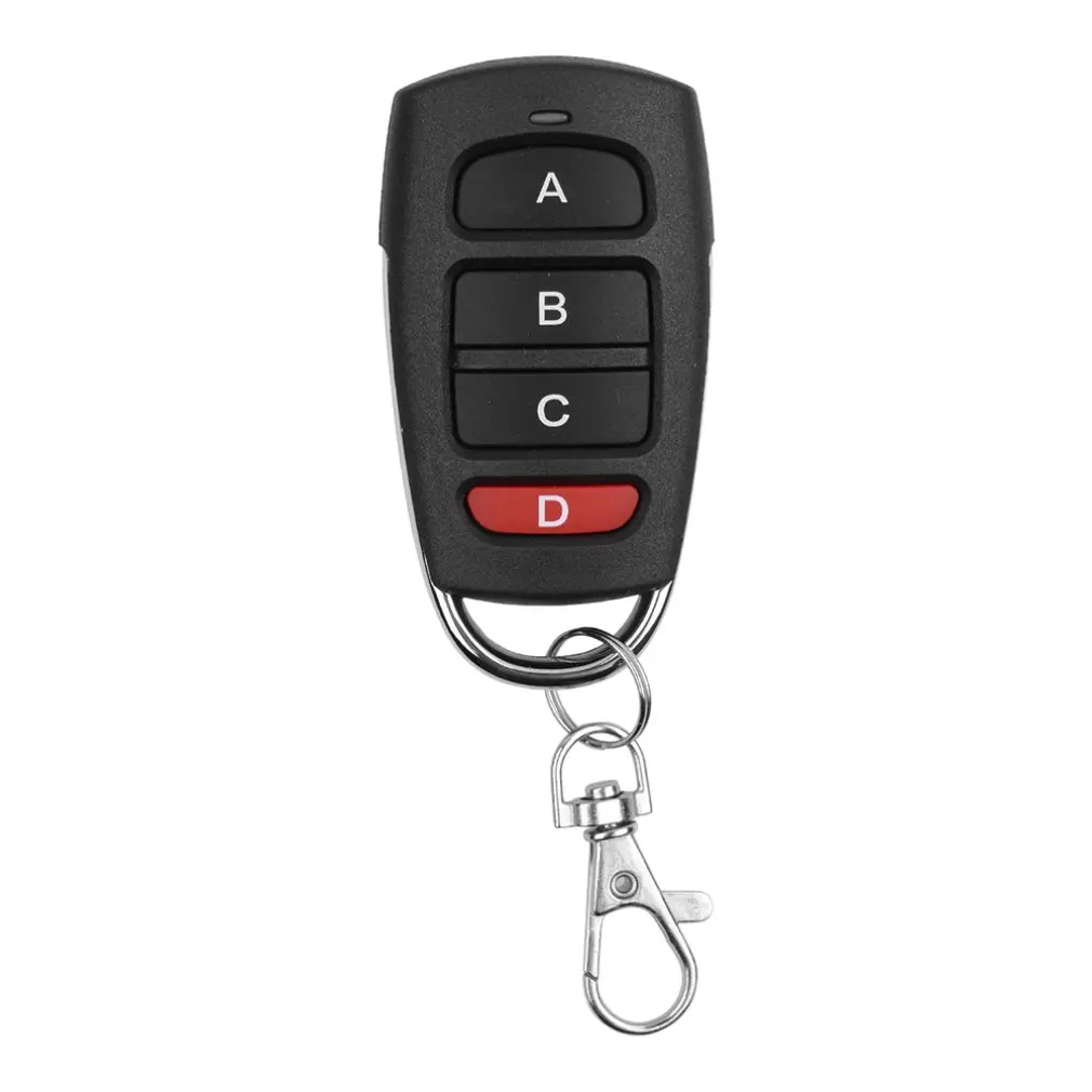 

433MHz Universal Wireless Remote Control Metal Copy 4 Buttons Remote Control for Electric Gate Garage Door
