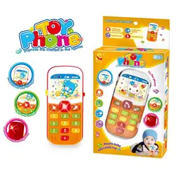 Игрушка детская Мобильная симуляция обучающая 2 не игрушка электронная 3 x лет телефон музыкальные батареи в комплекте AAA обучающая