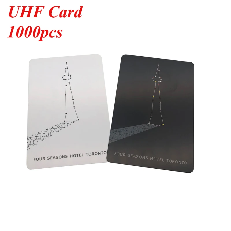 

1000Pcs Long Range 860-960MHz ISO18000-6C Alien H3 UHF RFID PVC Card Custom Printing Access Control Proximity Smart Card
