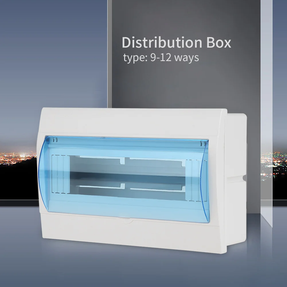 

Plastic Circuit Breaker Distribution Box Distribution Protection Box For 9-12 Ways Circuit Breaker Indoor On The Wall 9-12 Ways