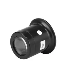 Пластиковая монокулярная стеклянная лупа для часов, инструменты для ремонта ювелирных изделий, лупа для объектива часовщиков, черная Полезная оптическая петля для глаз, увеличительный набор