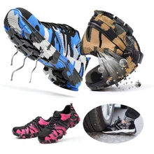 Сталь носок Кепки рабочая обувь камуфляжной расцветки; Строительство Для мужчин на открытом воздухе обувь проколов размера плюс защитные ботинки со для спецодежды