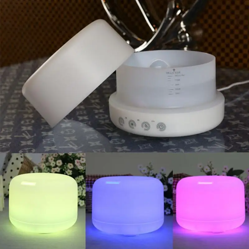 

500ml USB Electric Aroma Air Diffuser LED Touch-Key Design Aromatherapy Humidifier Diffuser Seven Colors Light