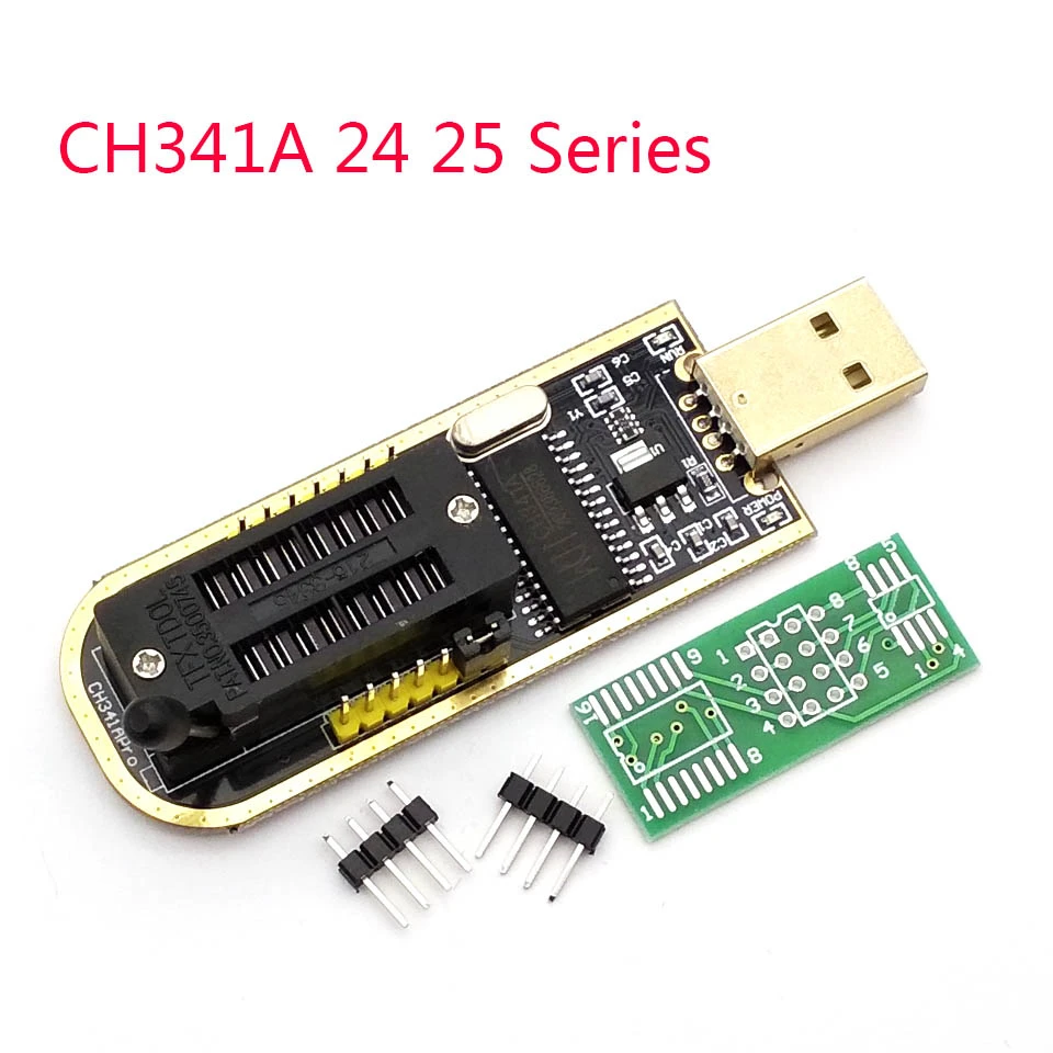 Программатор USB CH341A Series 24 EEPROM записывающее устройство 25 плата флэш BIOS SPI модуль в
