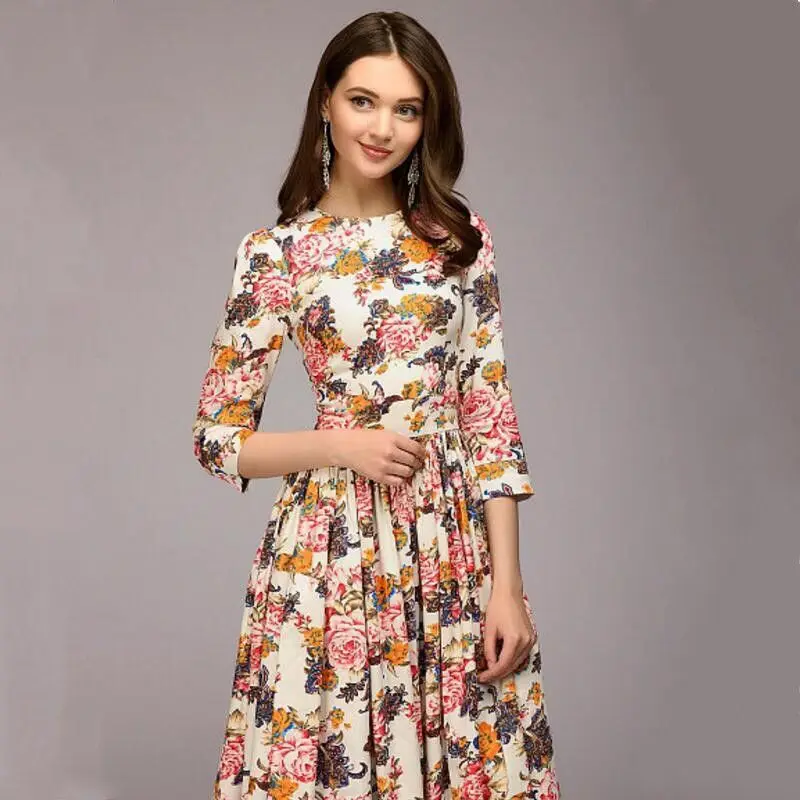 

Autumn New Print Dress Slim Temperament Street Hipster Dress Outfit Fashion Dress 2019 Spring Dress Female