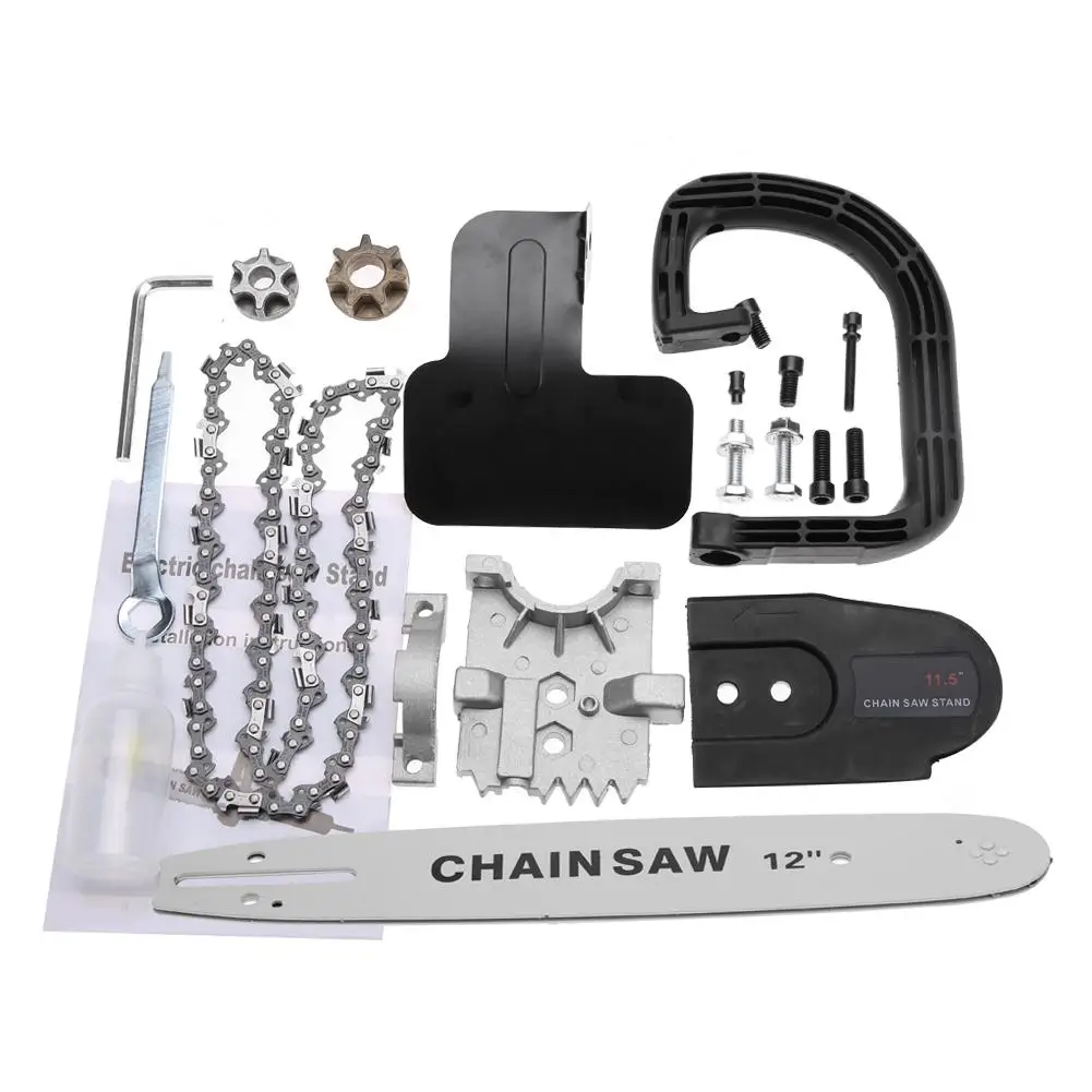 Electric Chain Saw Bracket Set Woodworking Chainsaw Converter for Angle