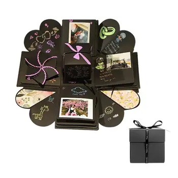 

12-inch Innovative DIY Photo Album Manual Gift Box Love Memory Surprise Opened Box For Birthday Wedding Photo Box