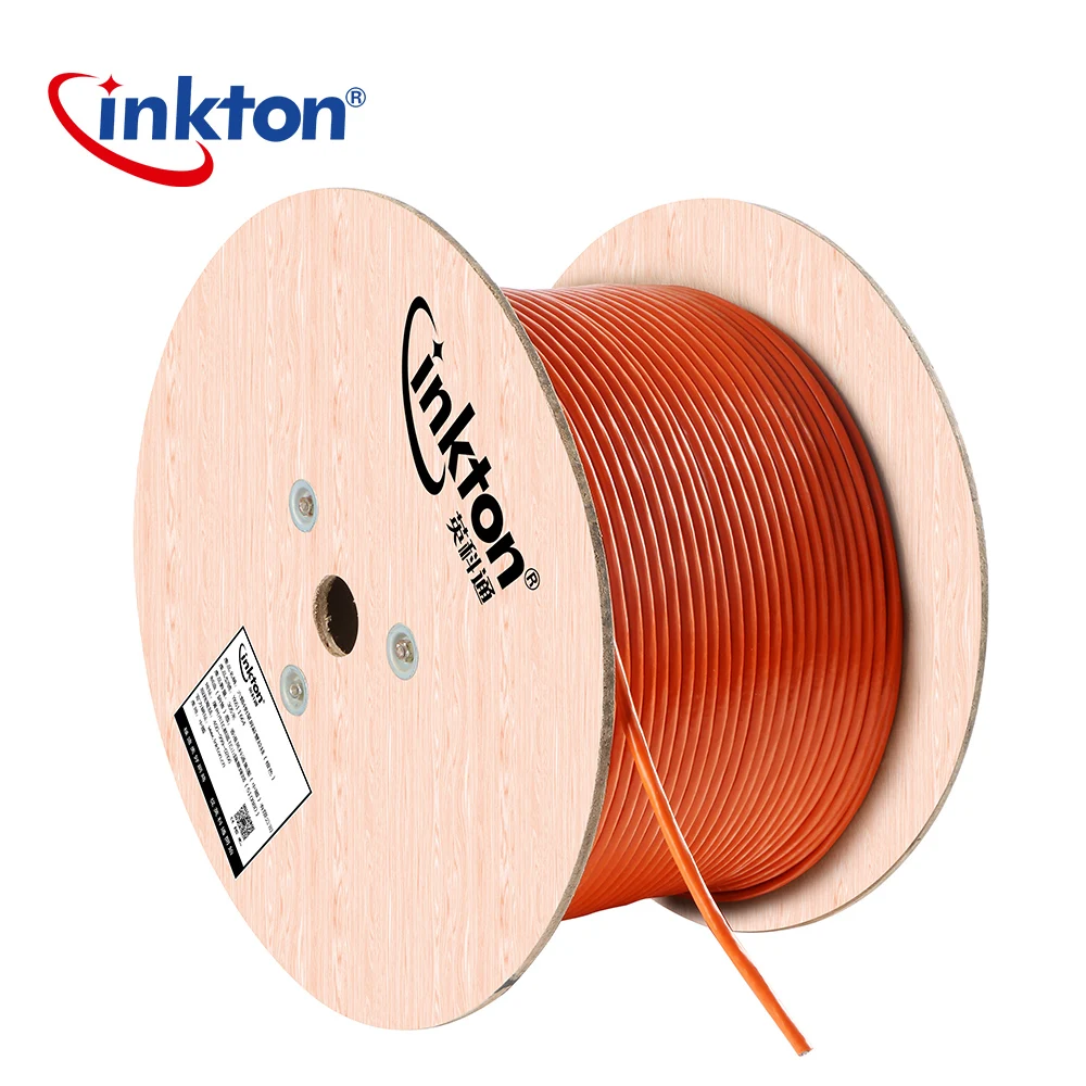 Cat6 Ethernet кабель 305 м 23AWG твердая голая медь 550 мгц общая фольга щит (FTP) оранжевый