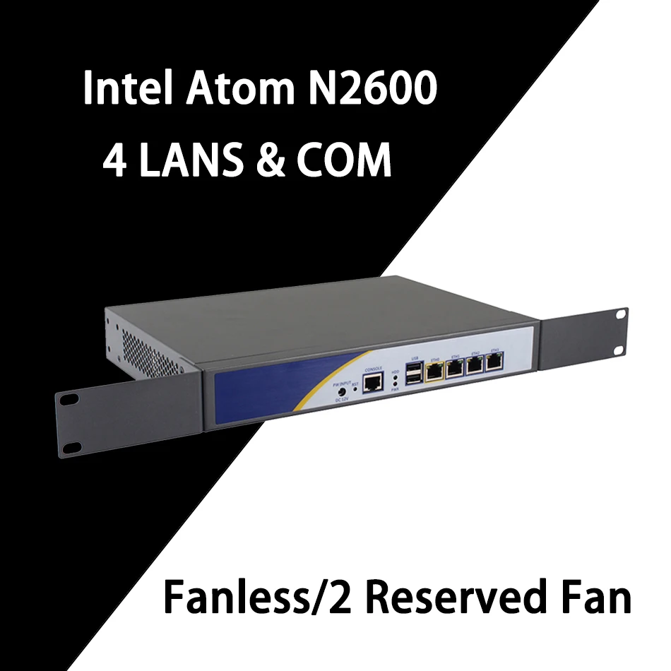 

Firewall Mikrotik Pfsense VPN Network Security Appliance Router PC Intel Atom N2600,[HUNSN SA32R],(4LAN/2USB/1COM/1VGA)