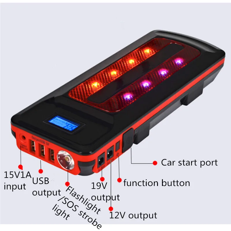 12V 22000 MAh Portable Car Jump Starter Power Bank Starter For Car Battery Emergency Charger Booster Car Starter Starting Device