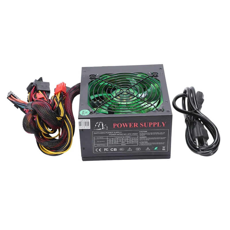 170-260 V ماكس 500 W امدادات الطاقة Psu 12 سنتيمتر Pfc مروحة كاتمة للصوت 24Pin 12 V جهاز كمبيوتر شخصي Sata الألعاب pc امدادات الطاقة ل إنتل ل Amd كوم