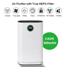 AUGIENB HEPA Filter Home Air Purifier Humidification 6 Layers of Purification for Remove Allergies PM2.5 Smoke Dust Mold Odor