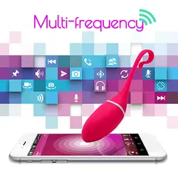 Беспроводной приложение Дистанционное управление Вибратор яйца Вибрационный клитора массажер для стимуляции USB зарядки секс игры для