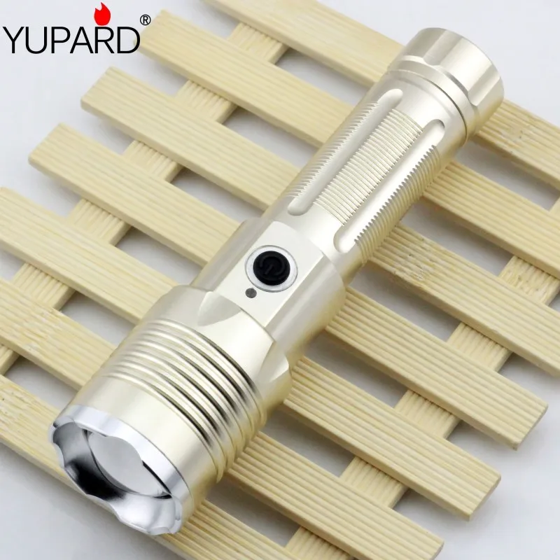 YUPARD XM L T6 1000 люмен светодиодный фонарик масштабируемый для 3xAAA или 1x18650 26650