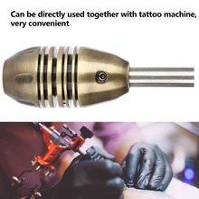 25 мм медный оливковый нескользящий татуировочный пистолет ручка трубка для бровей Татуировка Авто самоблокирующийся Татуировка Аксессуары татуировка Картридж ручка s