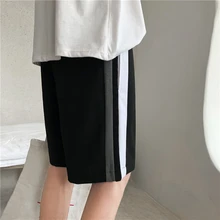 Летние Новые шорты мужские модные однотонные Прямые повседневные шорты мужские уличные трендовые свободные шорты в стиле хип-хоп